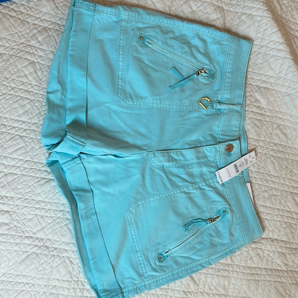 WHBM  Bermuda blue Pre a play short NWT Jul2414